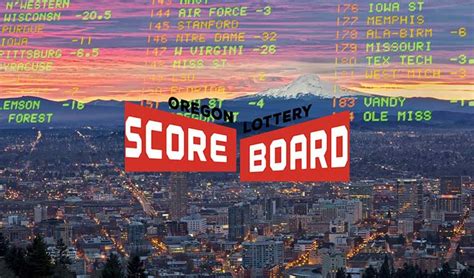 oregon lottery scoreboard sign in.